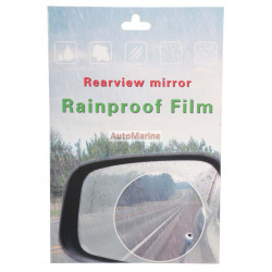 Rear View Mirror Rainproof Film - 80mm x 80mm