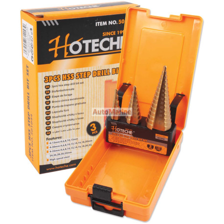 Stepped Drill Bit Set - 3 Piece Set - HSS