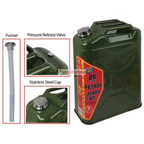 Jerry Can - 20L with Screw Cap and Spout