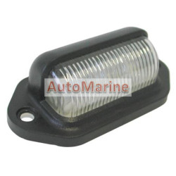 Number Plate Lamp - LED - 12 Volt - Black - Plastic