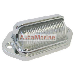 Number Plate Lamp - LED - 12 Volt - Chrome - Plastic