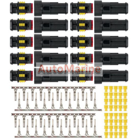 Weatherproof Terminal Connector Set - 2 Way - 1.5mm Cable - 10 Pack