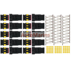 Weatherproof Terminal Connector Set - 3 Way - 1.5mm Cable - 10 Pack