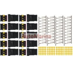 Weatherproof Terminal Connector Set - 4 Way - 1.5mm Cable - 10 Pack