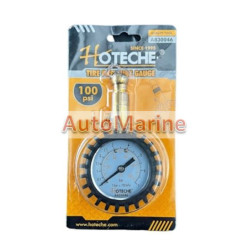 Dial Type Tyre Pressure Gauge - 100PSI / 7BAR