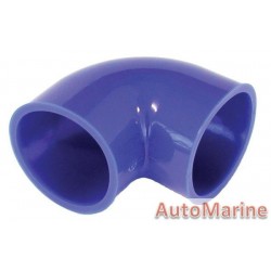 Rubber Joining Sleeve - 90 Degree - Blue