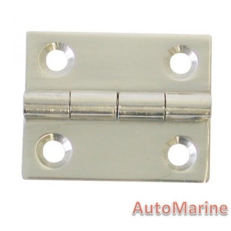 Butt Hinge - 316 Stainless Steel - 30mm x 25mm